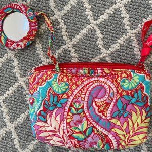 Small Vera Bradley Zipper Pouch with Mirror - Never Used!